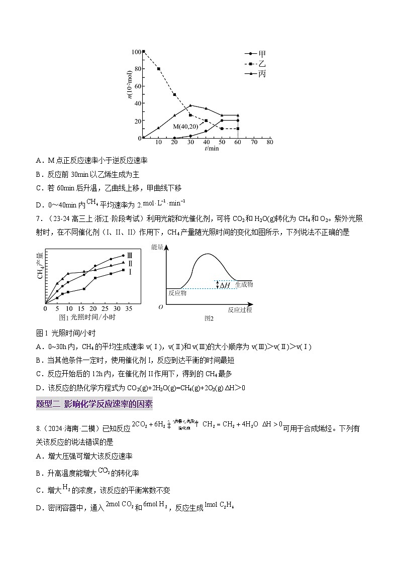 第01讲 化学反应速率及其影响因素(练习)(学生版) 2025年高考化学一轮复习讲练测(新教材新高考)第3页