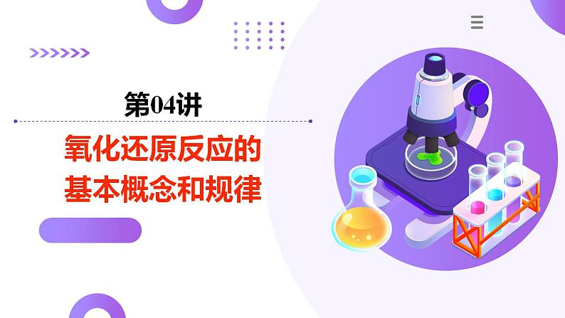 第04讲 氧化还原反应的基本概念和规律(课件)-2025年高考化学一轮复习讲练测(新教材新高考)第1页