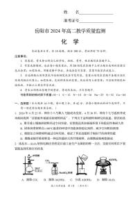 湖南省岳阳市2023-2024学年高二下学期期末考试+化学试卷（含答案）