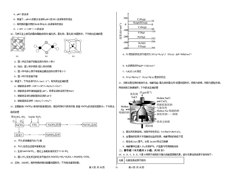 安徽省阜阳市2022-2023学年高三下学期2月月考+化学试题02