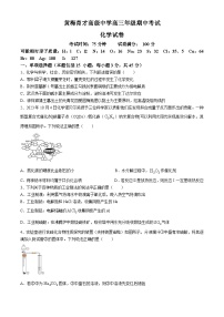 湖北省黄冈市黄梅国际育才高级中学2023-2024学年高三上学期期中考试化学试题