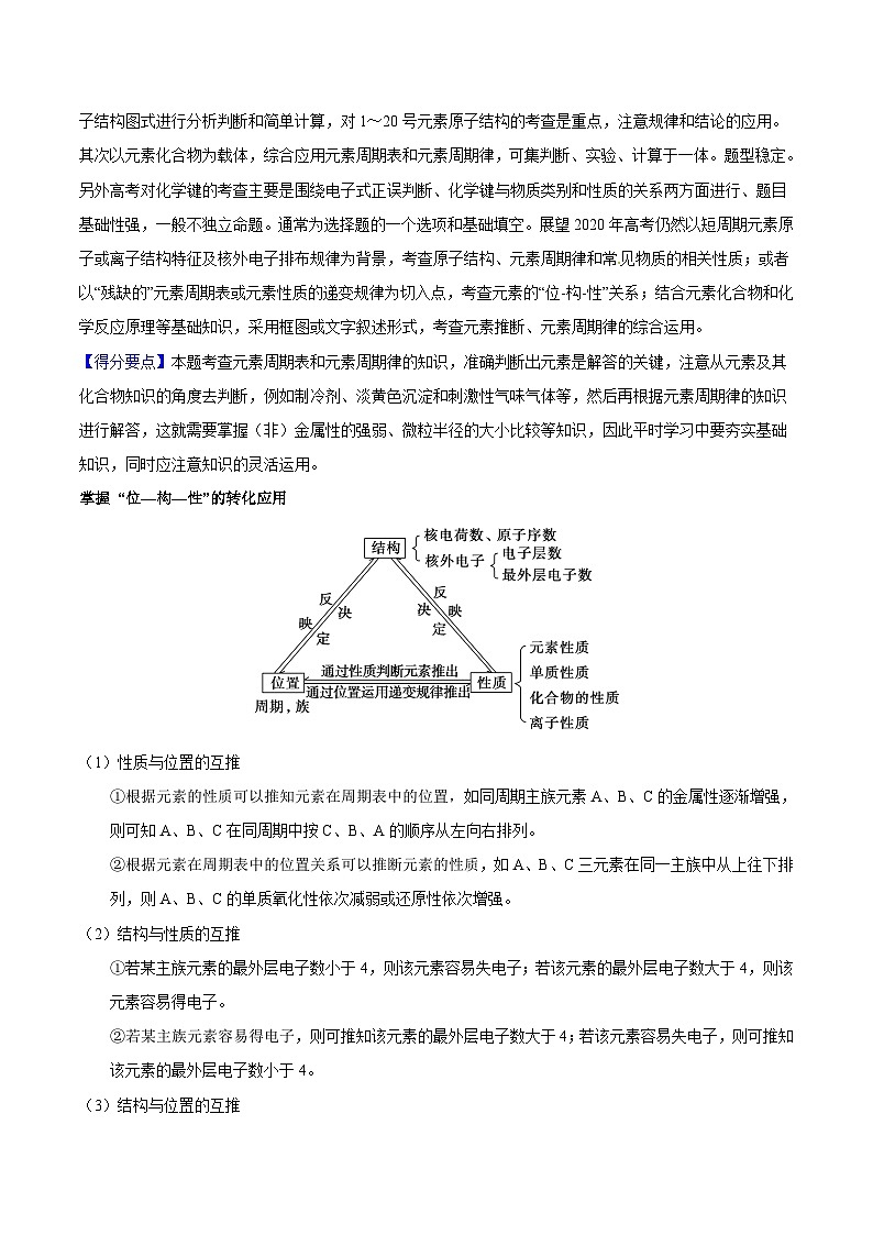专题05 元素周期表及周期律-高考化学母题题源系列(解析版)第2页