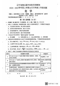辽宁沈阳郊联体2025届高三上学期10月月考化学试题+答案