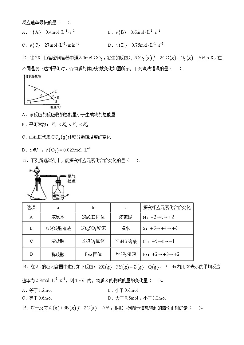 辽宁省部分名校2024-2025学年高二上学期10月联合质量检测化学试卷(Word版附答案)03