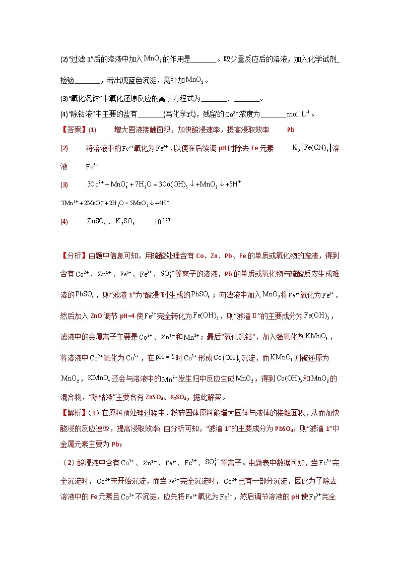 2025届化学高考一轮复习 微专题25 化学工艺流程题-----原料的预处理 作业第2页
