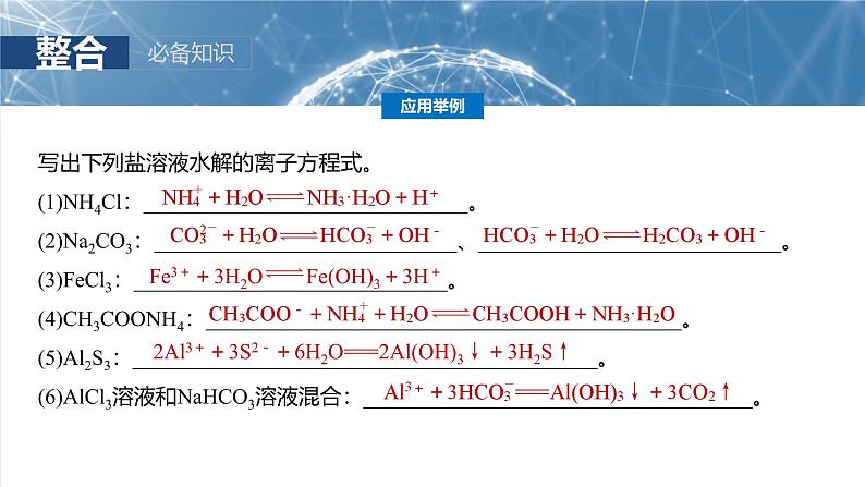 2025年高考化学一轮复习课件(新高考版)大单元4 第12章 第54讲 盐类的水解第8页