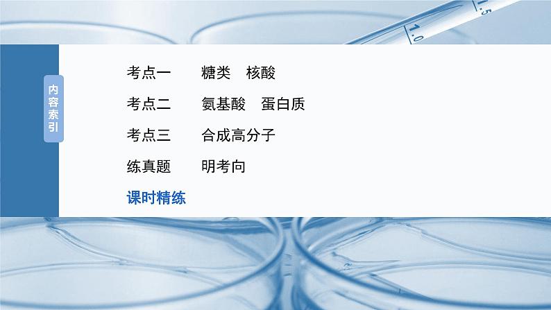 2025年高考化学一轮复习课件(新高考版)大单元5 第14章 第66讲 生物大分子 合成高分子第3页