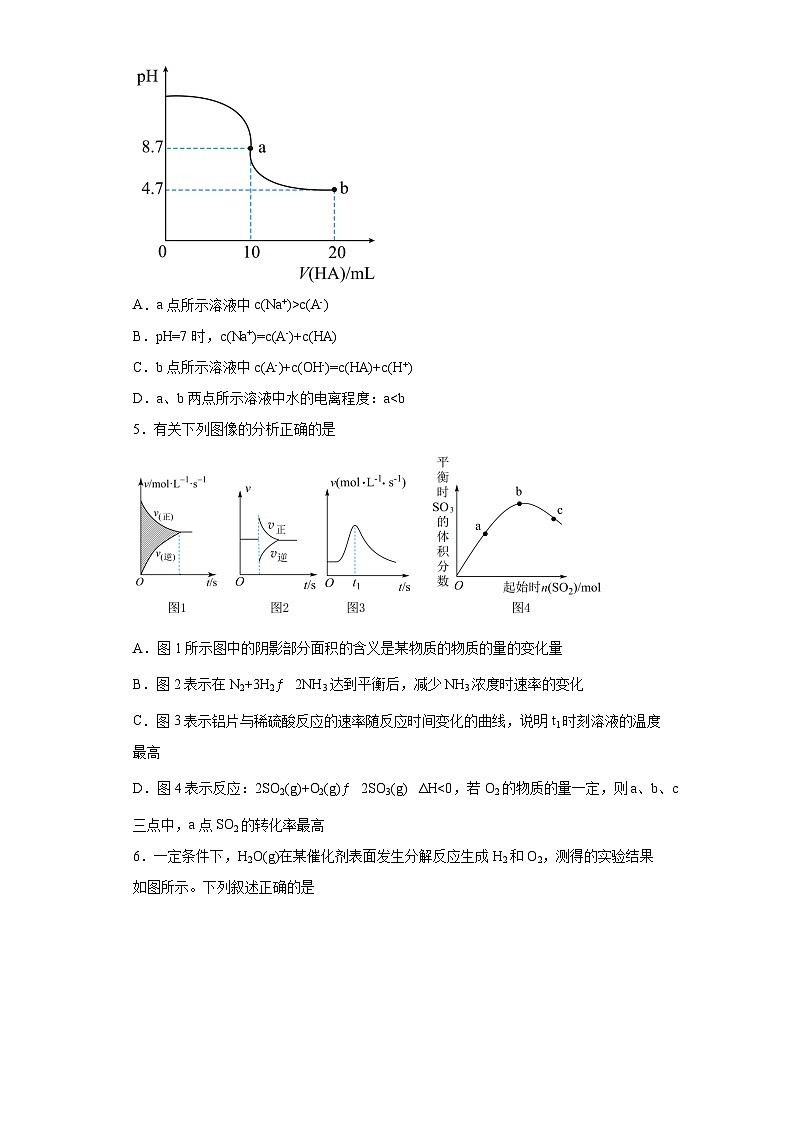辽宁省实验中学2023-2024学年高二上学期期中阶段测试化学试题02