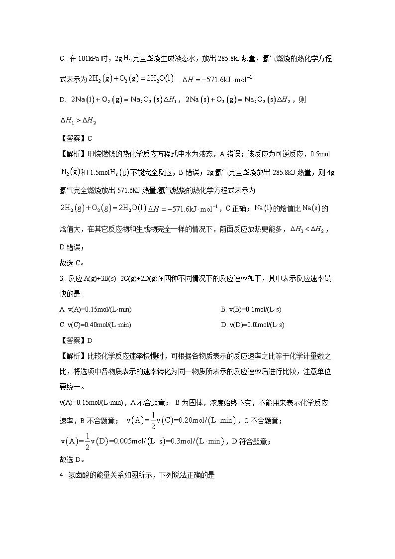 辽宁省滨城高中联盟2024-2025学年高二上学期10月月考化学试卷(解析版)第2页