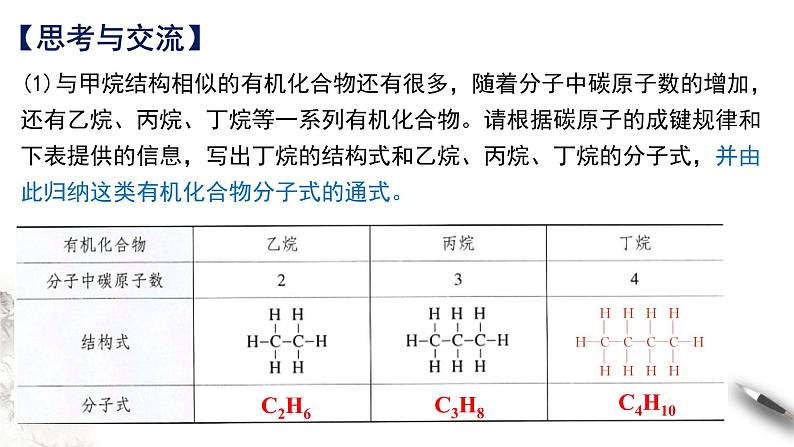 7.1.2 烷烃的结构 课件 2023-2024学年高一下学期化学人教版(2019)必修第二册第4页