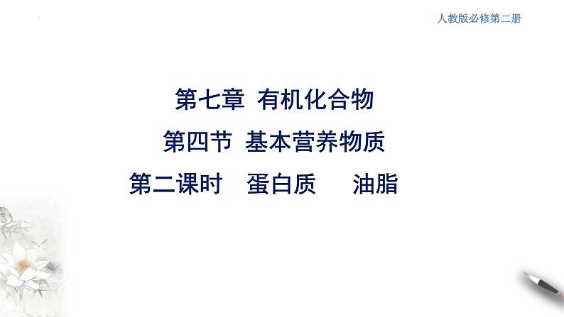 7.4.2基本营养物质 第二课时 蛋白质和油脂 课件 2023-2024学年高一下学期化学人教版(2019)必修第二册第2页
