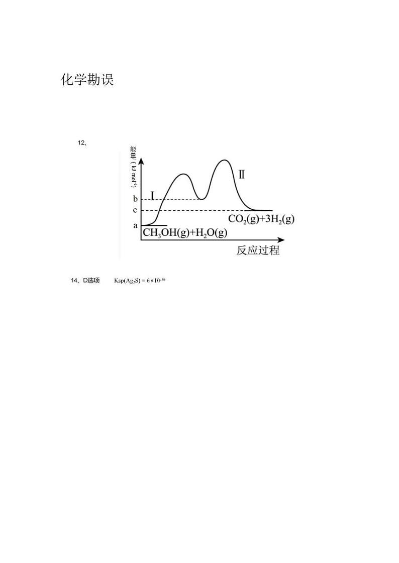 化学勘误第1页