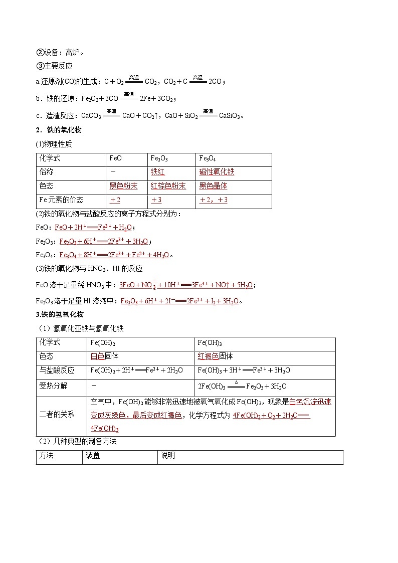 考点10 铁及其重要化合物(核心考点精讲精练)-2025年高考化学一轮复习讲练专题(新高考通用)(解析版)第3页