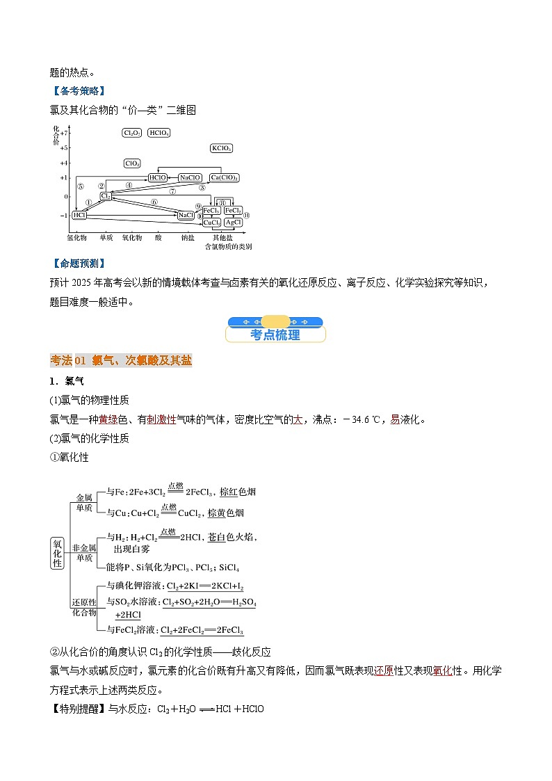 考点13 氯及其化合物(核心考点精讲精练)-2025年高考化学一轮复习讲练专题(新高考通用)(解析版)第2页