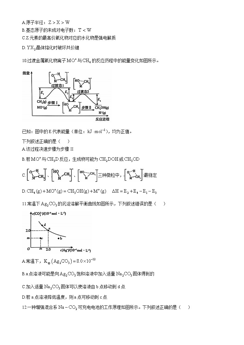湖南省多校2024-2025学年高三上学期11月联考化学试题第3页