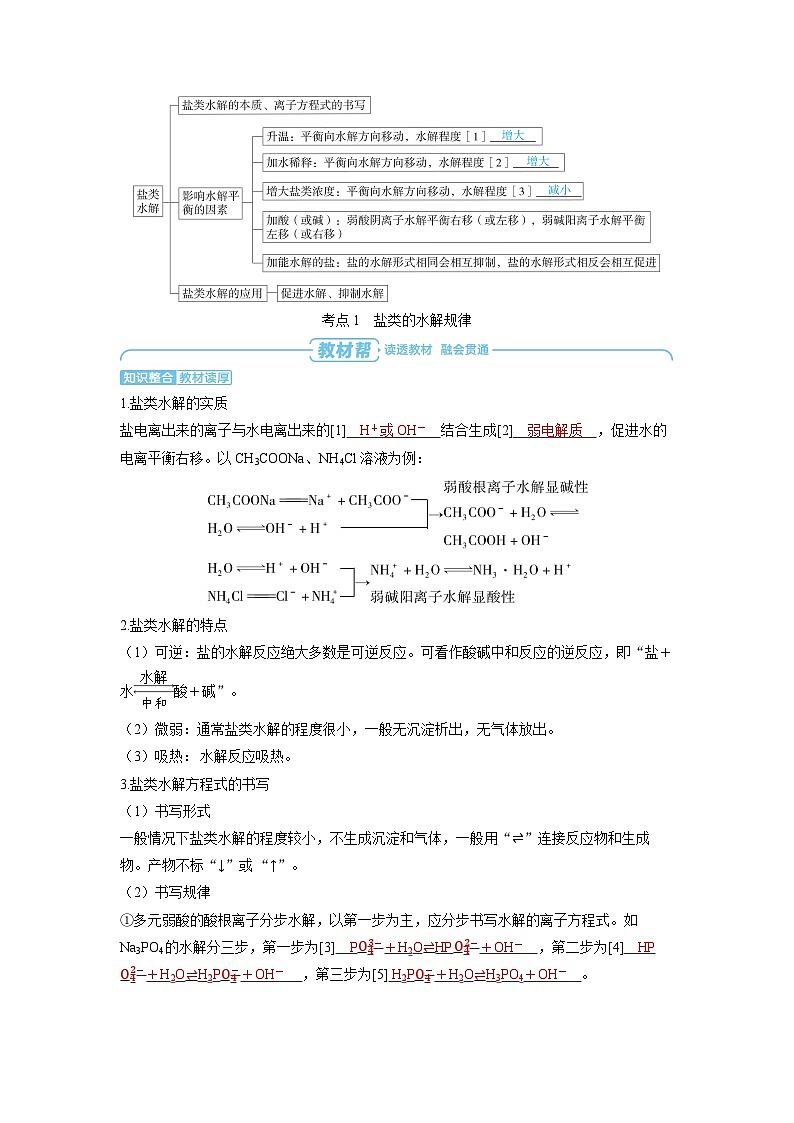 备战2025年高考化学精品教案第八章水溶液中的离子反应与平衡第4讲盐类水解(Word版附解析)第2页