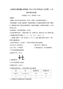 2024~2025学年山西省三晋联盟山西名校高二(上)11月期中联合考试  化学试卷
