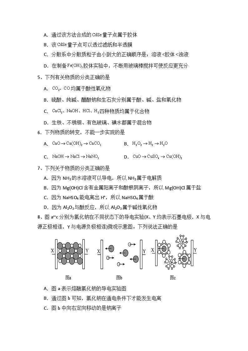 四川省天全中学高2024级9月月考试题学生卷 第2页