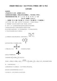2024～2025学年辽宁省大连市滨城高中联盟高三(上)期中Ⅱ考试化学试卷(含答案)