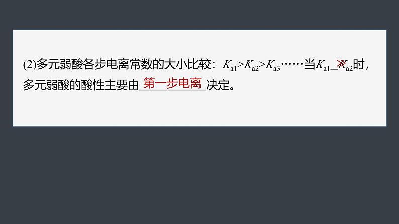 2024-2025学年化学人教版(2019)选择性必修一 3.1.2 电离平衡常数 强酸与弱酸比较 课件第7页