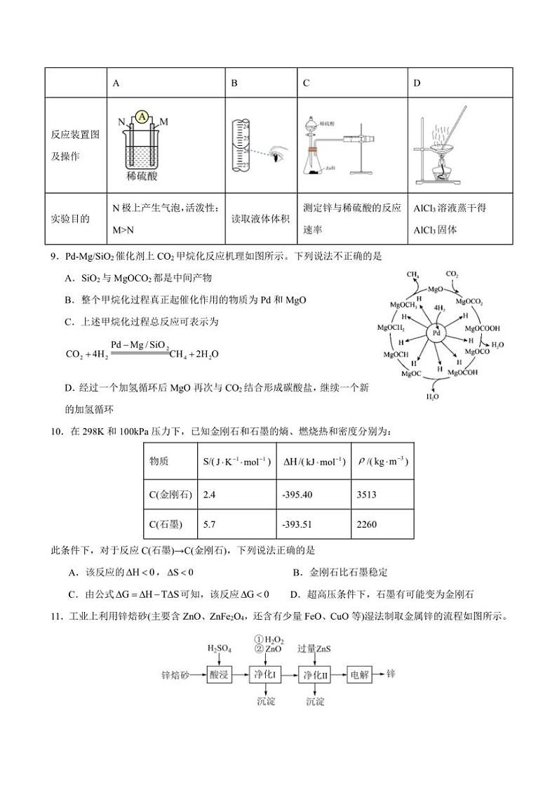 2024~2025学年四川省眉山市仁寿县铧强中学高二(上)期中化学试卷(含答案)第3页