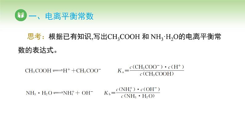 人教版高中化学选择性必修1 第三章 第一节 第二课 电离平衡常数 强酸和弱酸的比较(课件)第6页