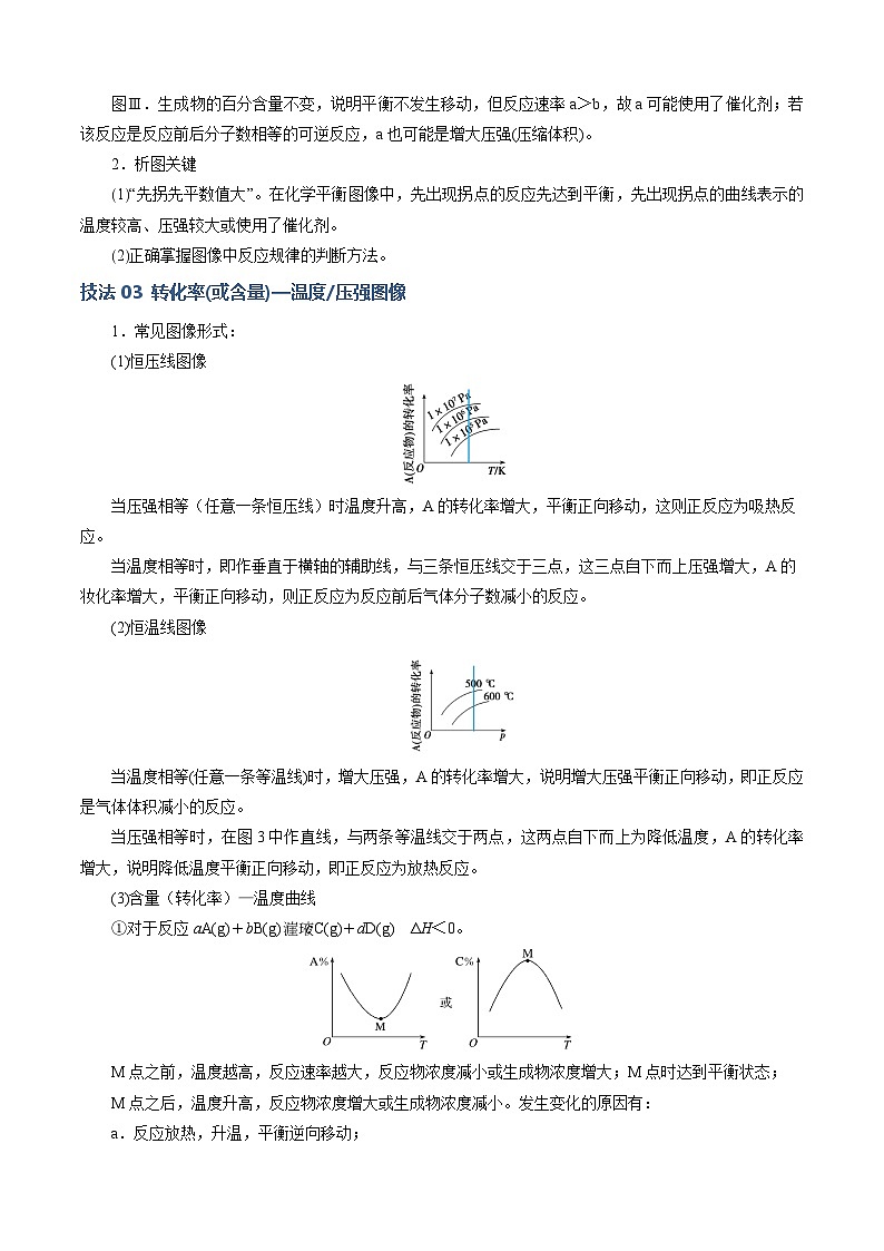 模板03 化学反应速率与平衡图像分析-2025年高考化学答题技巧与模板构建(原卷版)第3页