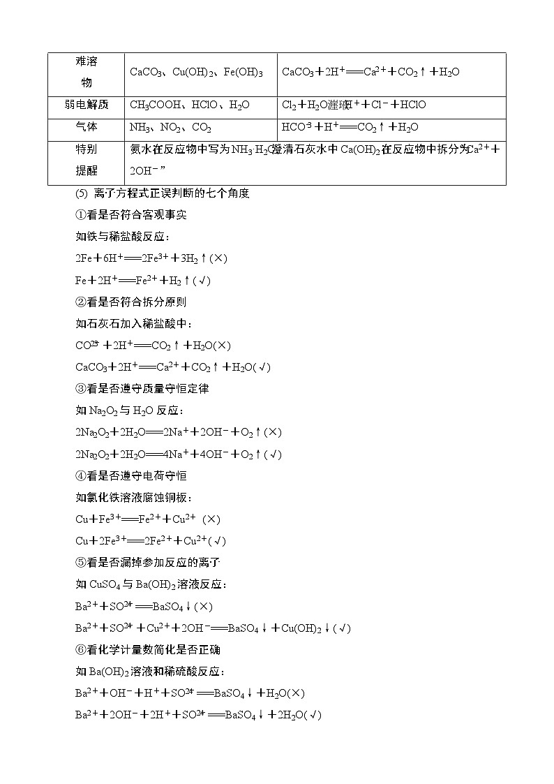江苏省2025年1月普通高中学业水平合格性化学考试 导学案 课时3 离子反应第3页