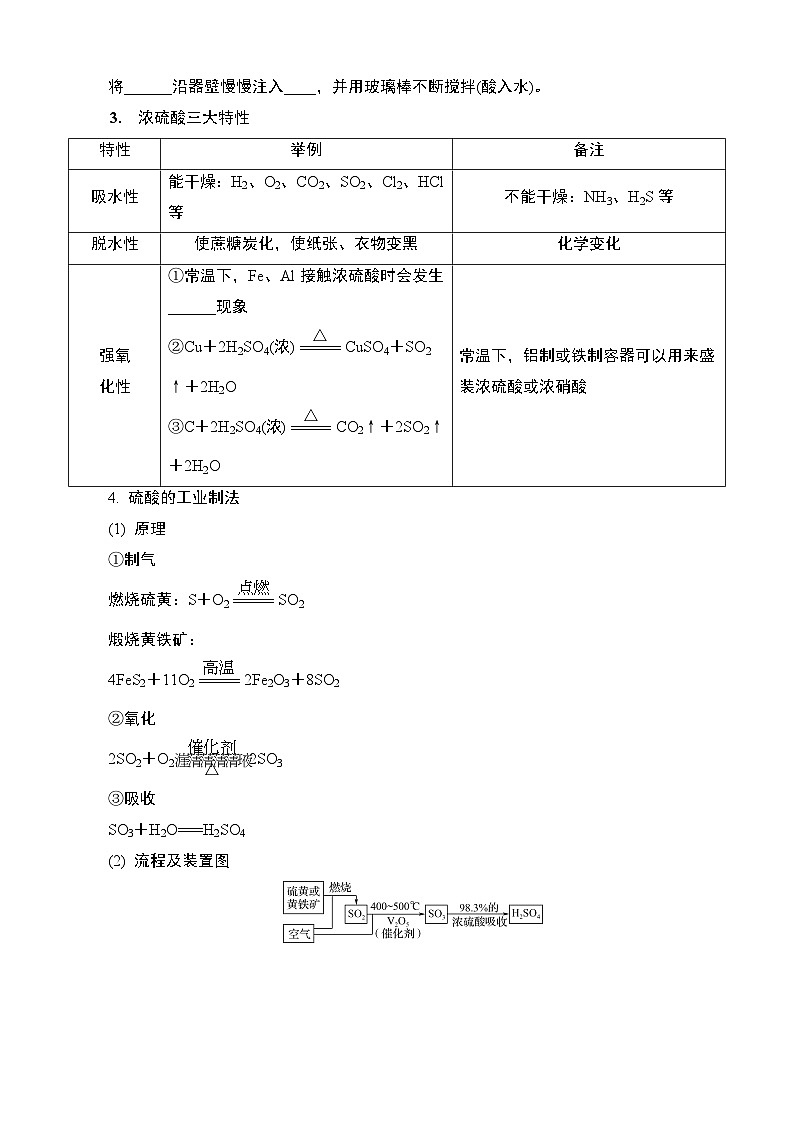 江苏省2025年1月普通高中学业水平合格性化学考试 导学案 课时9 硫及其化合物第3页