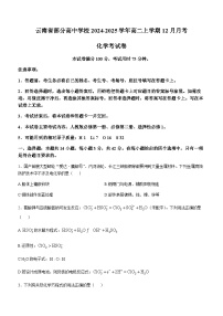 云南省部分高中学校2024-2025学年高二上学期12月月考化学试题