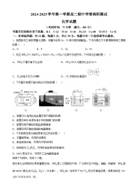 江苏省扬州市高邮市2024-2025学年高二上学期11月期中考试化学试卷（Word版附答案）