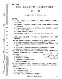 2025届福建高三上学期12月测评化学试题+答案