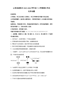 山东省威海市2023-2024学年高二上学期期末考试化学试题