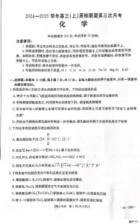 2025届河北名校联考高三上学期12月月考化学试题（含答案）