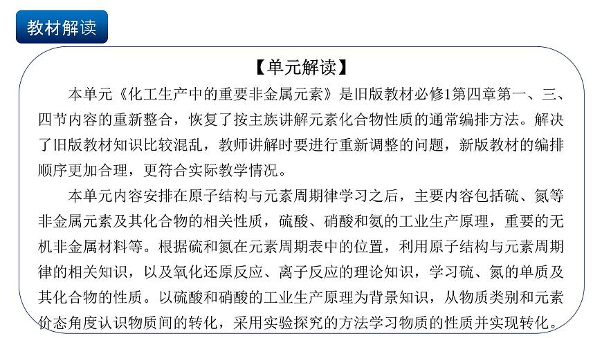 人教版（2019）高中化學必修二第五章  化工生產(chǎn)中的重要非金屬元素 單元解讀課件第8頁