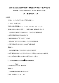 河南省洛阳市2023-2024学年高一上学期期末考试化学试卷
