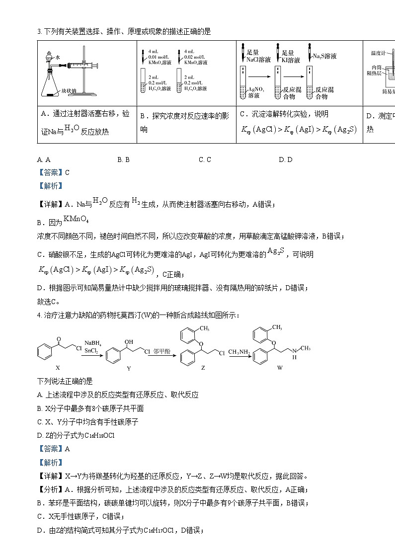 四川省綿陽市東辰中學(xué)2024屆高三下學(xué)期模擬考試（一）理科綜合試題-高中化學(xué) Word版含解析第2頁