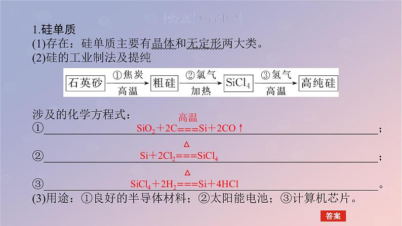 2025版高考化学全程一轮复习第24讲硅无机非金属材料课件第5页