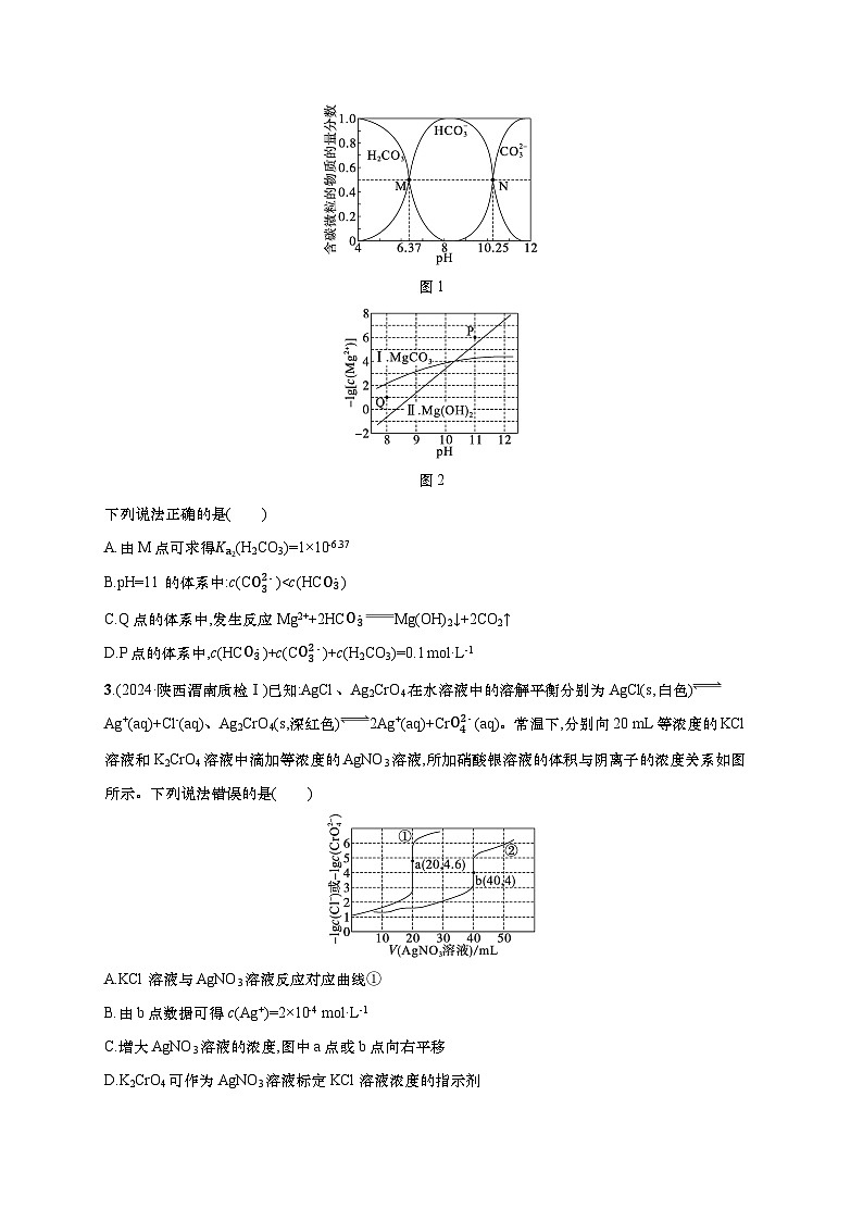 2025年高考化学二轮复习专练 选择题热点练13 沉淀溶解平衡曲线及分析(通用版,含解析)第2页