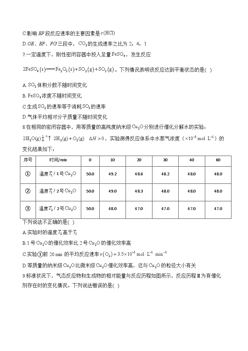 第六章 化学反应与能量 单元测试B卷 2024-2025学年高一化学人教版(2019)必修二第3页