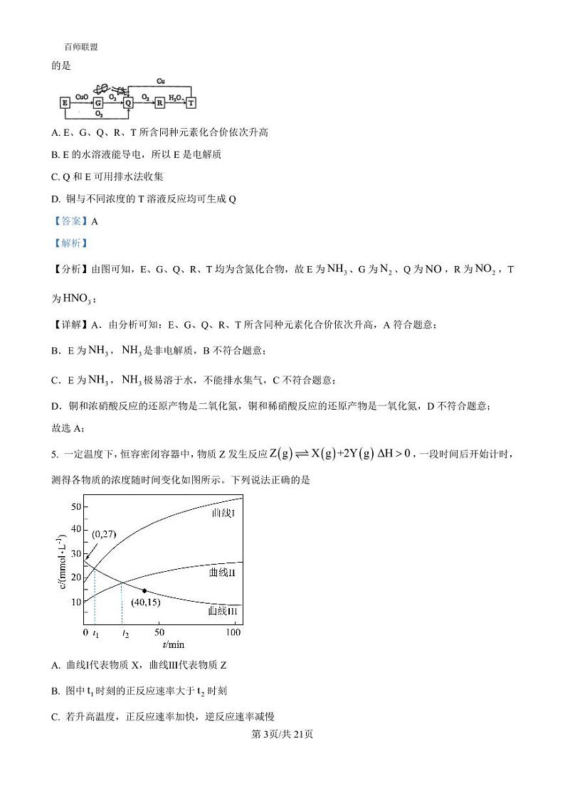 2025届高三八省联考化学答案第3页