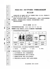 天津市河东区2024-2025学年高三上学期期末质量检测化学试题及答案