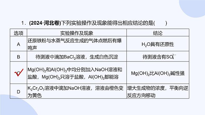 题型13 微型实验设计与评价第4页