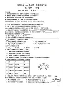 上海市宜川中学2024-2025学年高一上学期期末考试化学试题