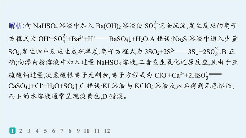 2025届高考化学二轮复习(山东版)2.离子方程式的正误判断与离子共存 课件第3页