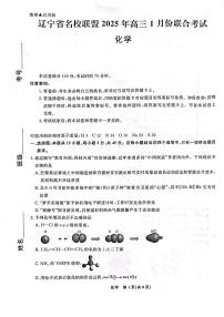 2025届辽宁名校联盟高三上学期1月联考化学试题+答案