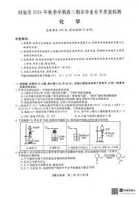 河池市2024年秋季学期高三期末学业水平质量检测化学