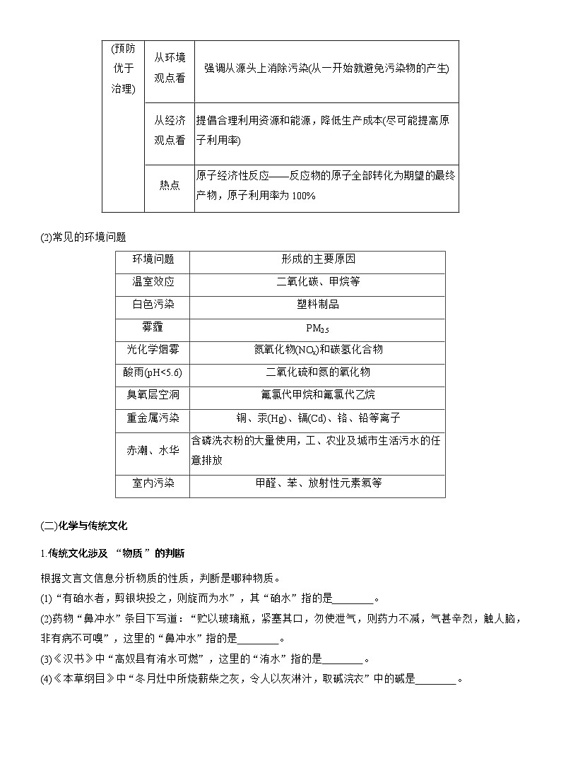 专题二 选择题专攻1 化学与STSE、传统文化--2025年高考化学大二轮专题复习(学生版)第3页