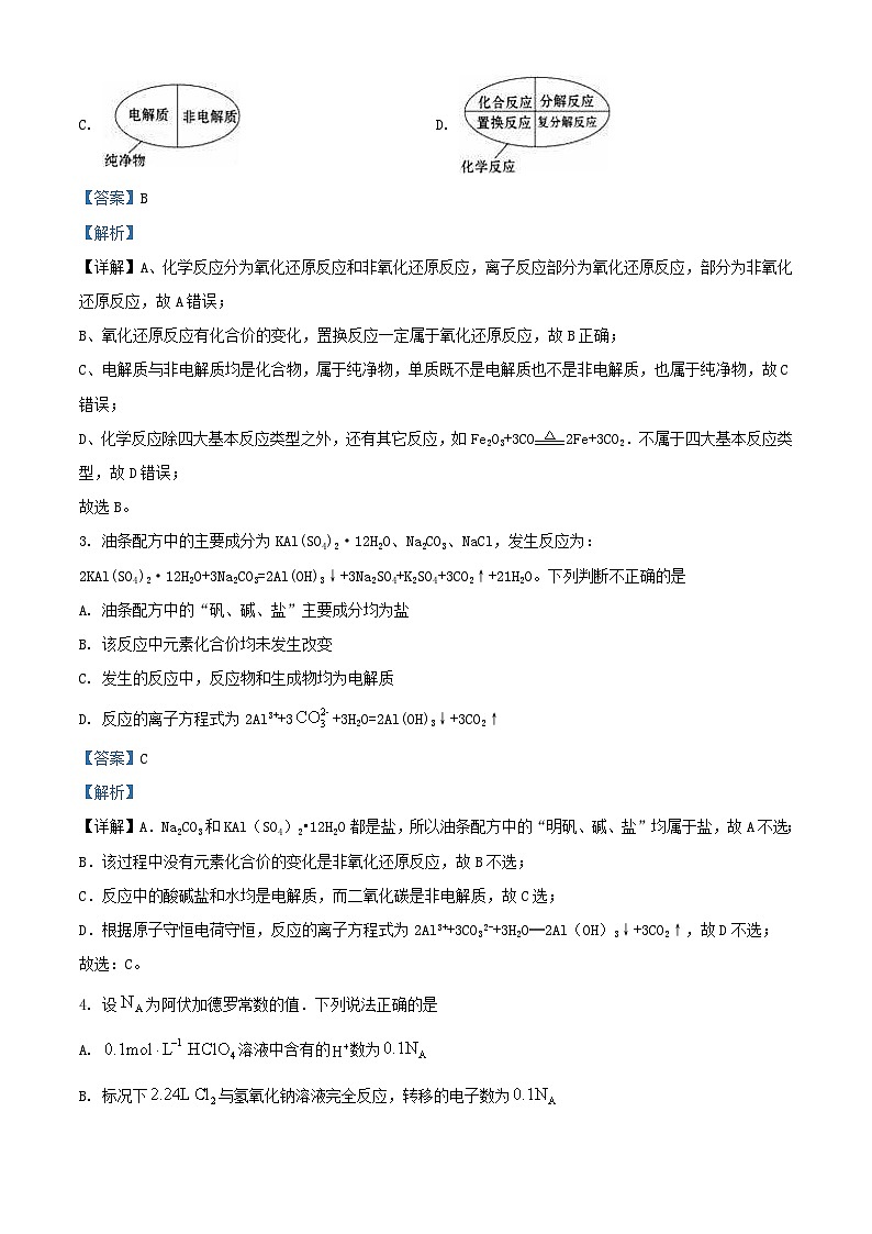 福建省厦门市2023_2024学年高一化学上学期期中试题含解析第2页