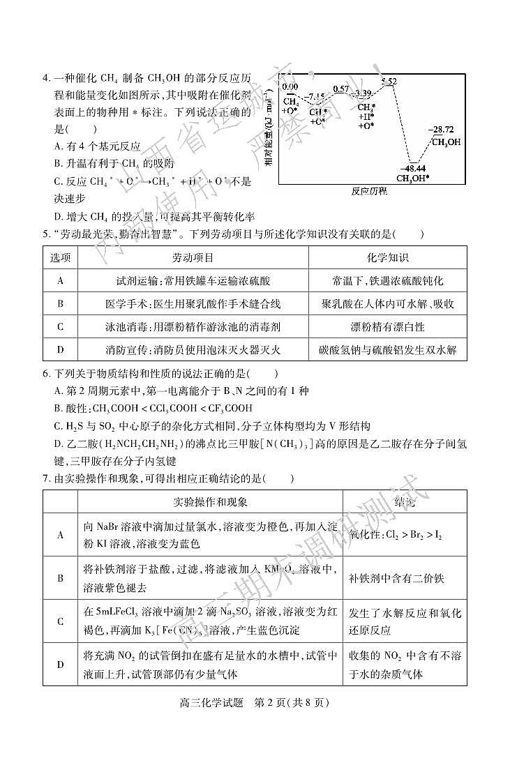 高三化学第2页